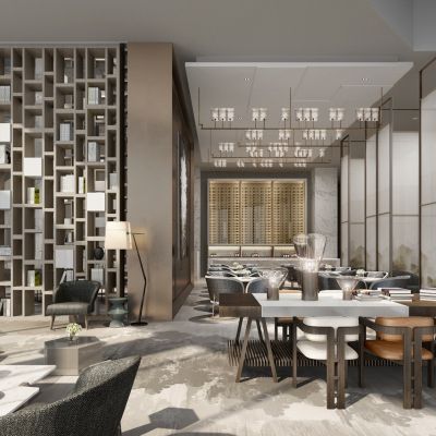 西安绿地沣东新城售楼处施工图方案+效果+物料+实景