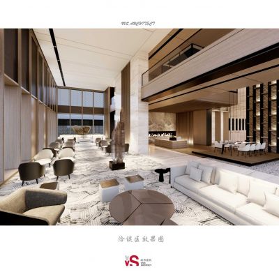 建业通和府售楼处施工图效果图物料书现场图片