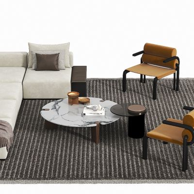 现代沙发茶几组合