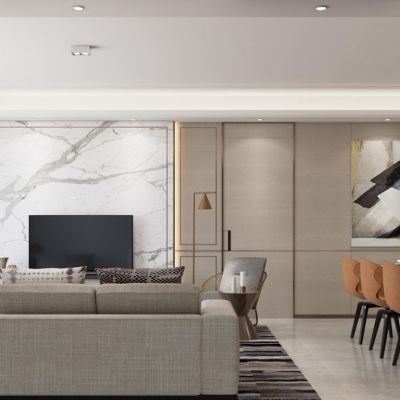 淹城南样板房施工图效果图