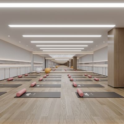 健身器材，瑜伽房