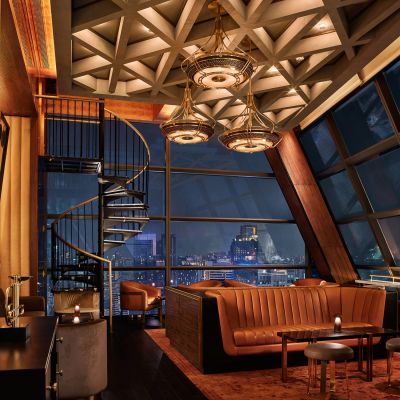 AvroKO曼谷瑰丽L30层酒吧室内装修CAD施工图实景