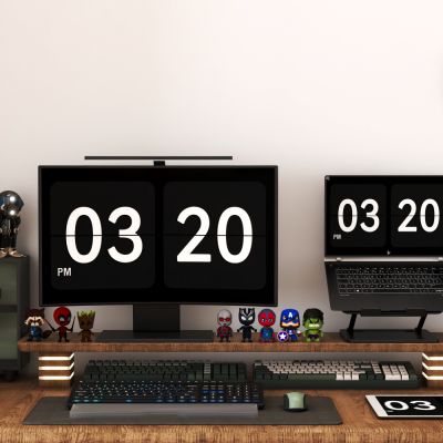 现代桌搭电脑键盘办公用品