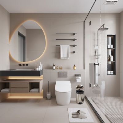 现代浴室卫生间