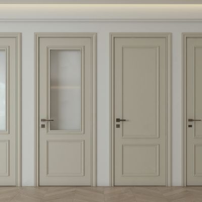 法式奶油卧室门