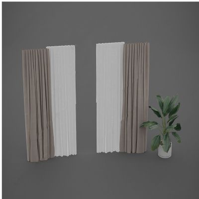 现代简约布艺遮光窗帘