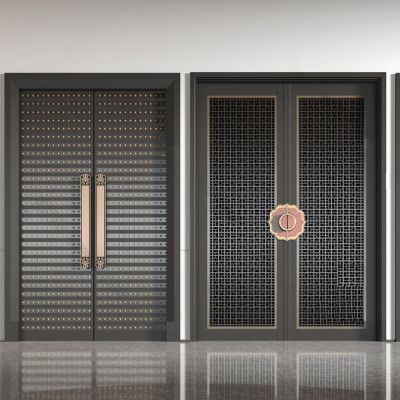 新中式双开大门 入户门