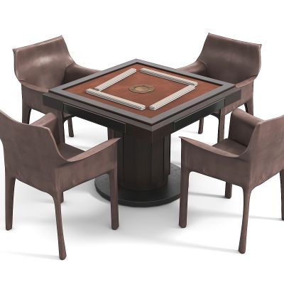 现代麻将桌椅组合