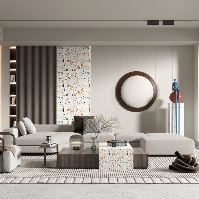 现代轻奢风格客厅