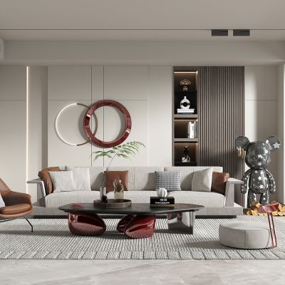 现代轻奢风客厅