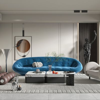 现代轻奢风格客厅