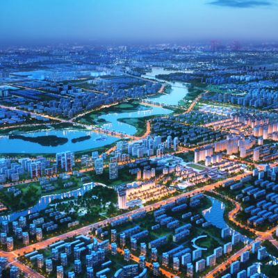 现代中金夜景区位