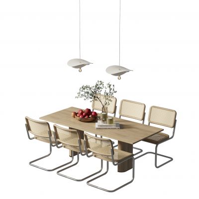 现代餐桌椅组合