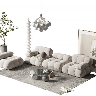 现代沙发茶几组合