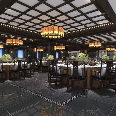 中式酒店宴会厅