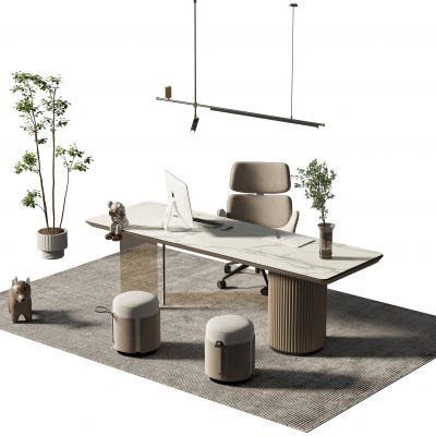 现代书桌椅组合