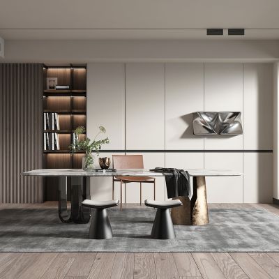 现代轻奢风格书房