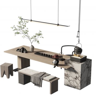 新中式餐桌椅组合