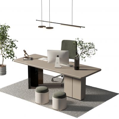 现代书桌椅组合