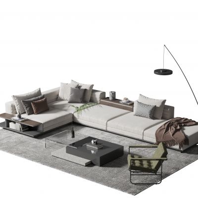 现代沙发茶几组合