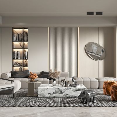 现代轻奢风格客厅