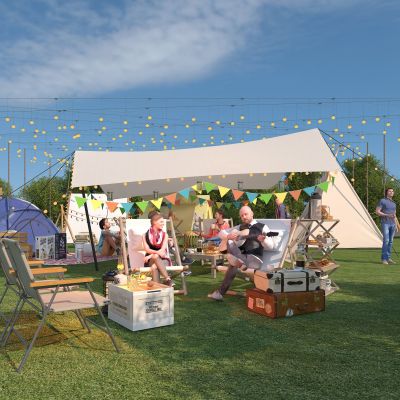 现代帐篷露营地