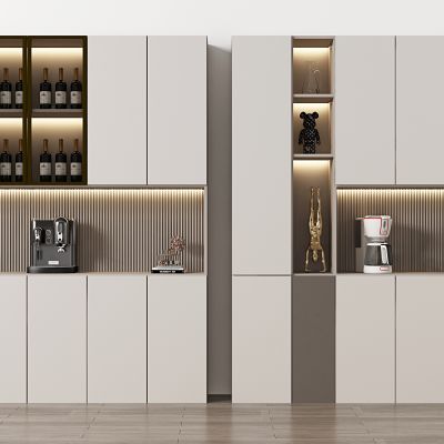 现代酒柜3D模型