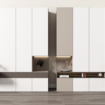 现代极简衣柜 装饰柜