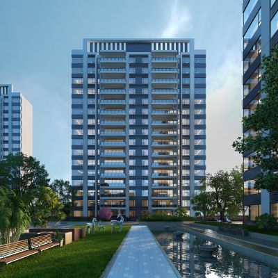 现代高层住宅场景04