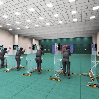 现代射击场地