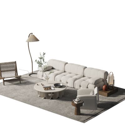 现代沙发茶几组合