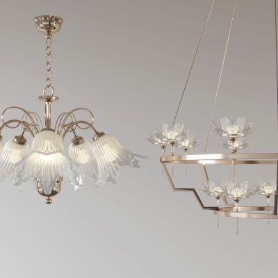 法式花朵吊灯 多头吊灯