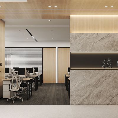 公共办公区和接待区，会议室