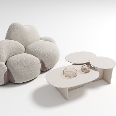 现代儿童休闲沙发茶几组合