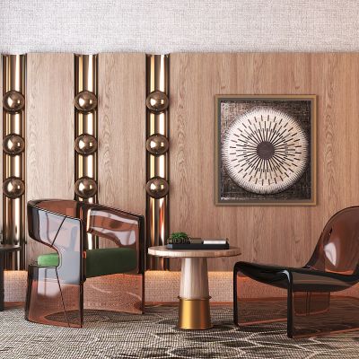 现代亚克力透明休闲椅