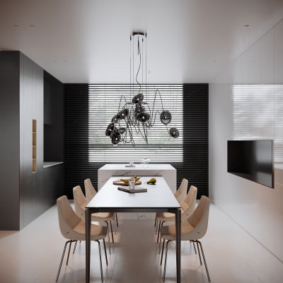 现代极简餐厅