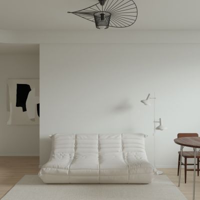 现代极简公寓客餐厅