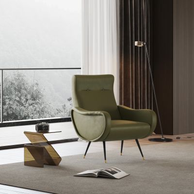 现代单人椅边几组合