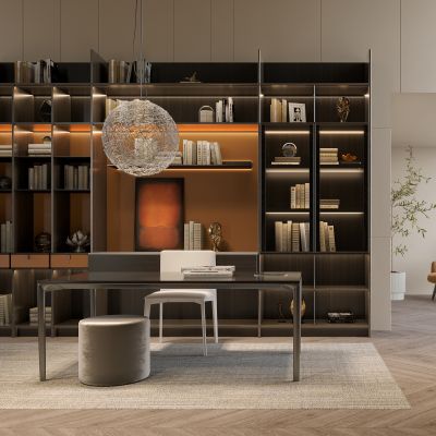 现代简约书房