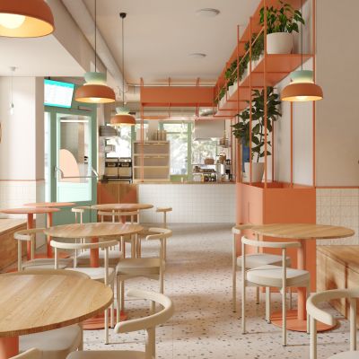 现代简约快餐厅