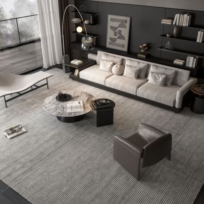 现代沙发茶几组合