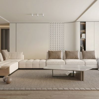 现代风格的客厅