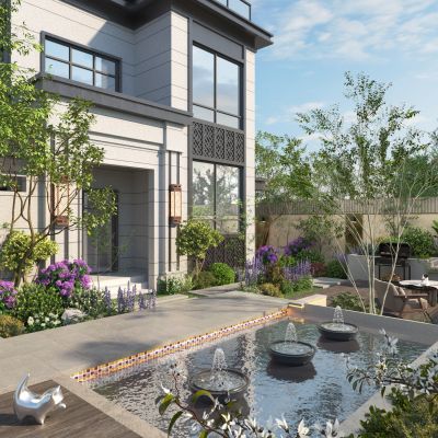 现代别墅庭院景观