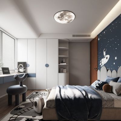 现代男孩儿童房