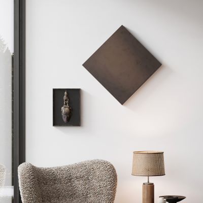 现代单人绒布沙发边几组合