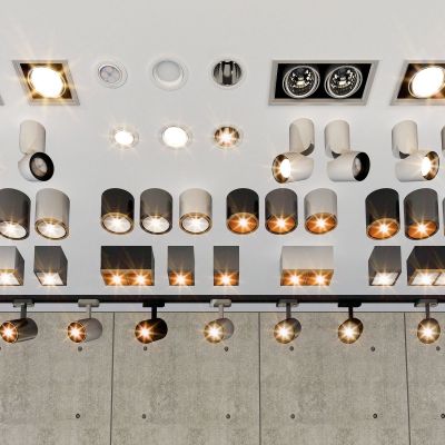 现代明装筒灯_射灯