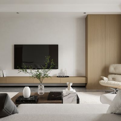 现代简约客厅餐厅