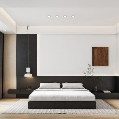 现代极简卧室