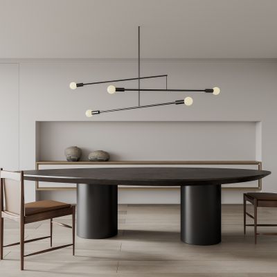 现代极简餐桌椅组合