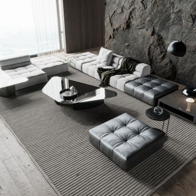 现代沙发茶几组合 